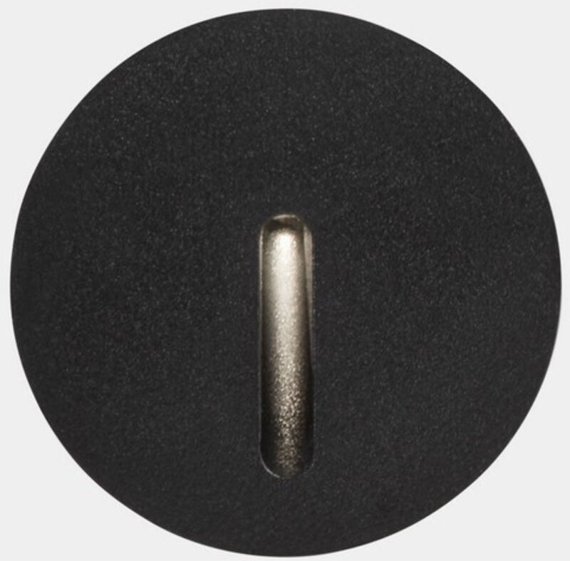 LEDS C4 Bat Round Lineal Outdoor LED Wandeinbauleuchte Round Urban Grey IP65 2.2W 2700K