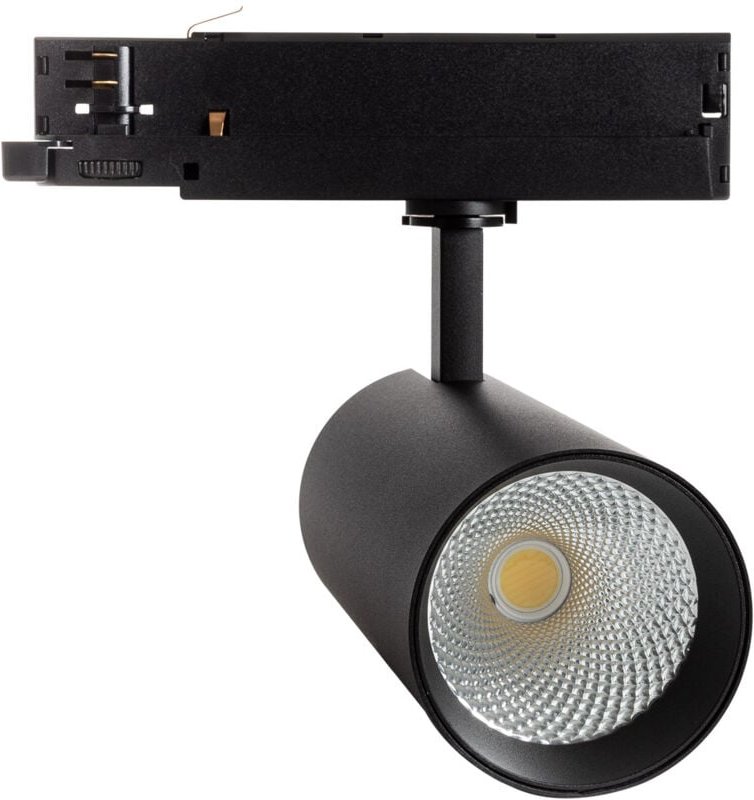 Efectoled - 3-Phasenstromschiene LED-Strahler 40W Carlo Schwarz 3500K Warmweiß