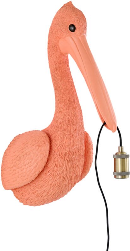 Wandleuchte - Pelican - rosa - kunststoff - - Light&living