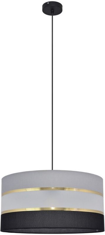 Helen Zylindrische Pendel-Deckenleuchte Schwarz, Gold, Grau 40cm - Helam