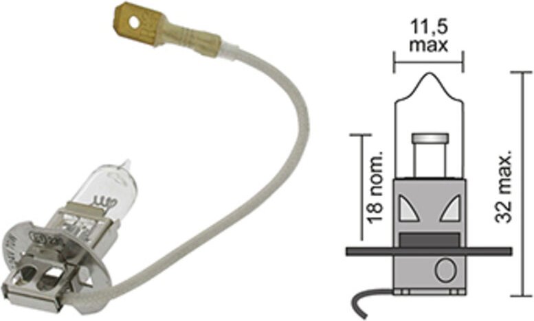 Halogenlampe 24V - 70W Modell H3