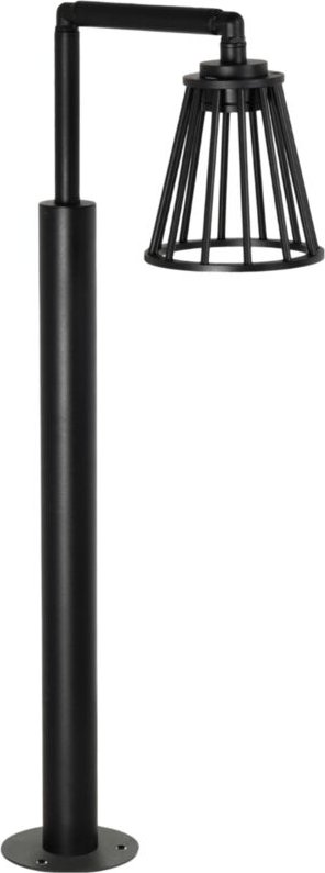 Efectoled - led Bodenstehleuchte Außen 6W 95cm Aluminium Bradda Schwarz