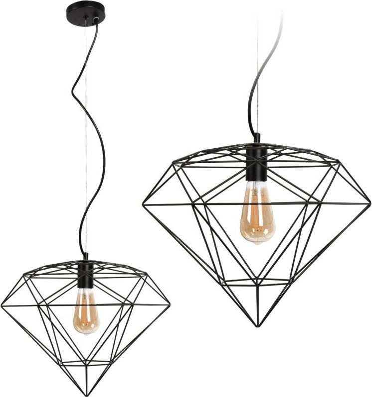 Toolight - hängelampe loft black diamond APP563-1CP
