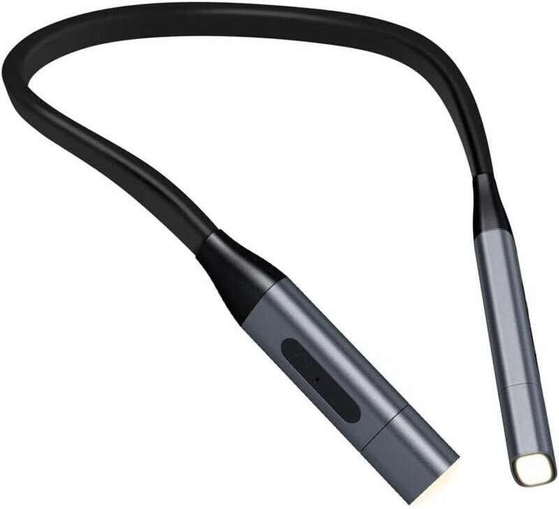 LED-Leselampe, USB-wiederaufladbare Leselampe, Nachtlicht, Umarmungslampe mit 3 Helligkeitsstufen, 360° flexible Buchlam...