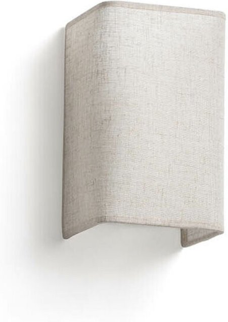 Faro Otton Rechteckige Leinen-Up-Down-Wandleuchte vertikal
