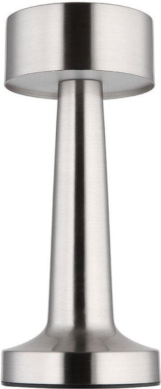 Globo - Tischlampe Tischleuchte Nachttischlampe silber Touchdimmer Akkulampe led h 21 cm
