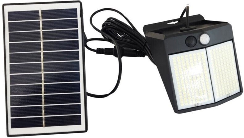 Trade Shop Traesio - Trade Shop - solar faretto solano mit pannello sensore luce 6500K IP65 SW2012- f -