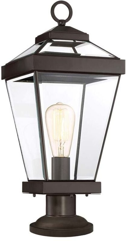 Außenleuchte Gartenlampe Sockelleuchte h 51,9 cm Bronze 1 Flammig Wegleuchte