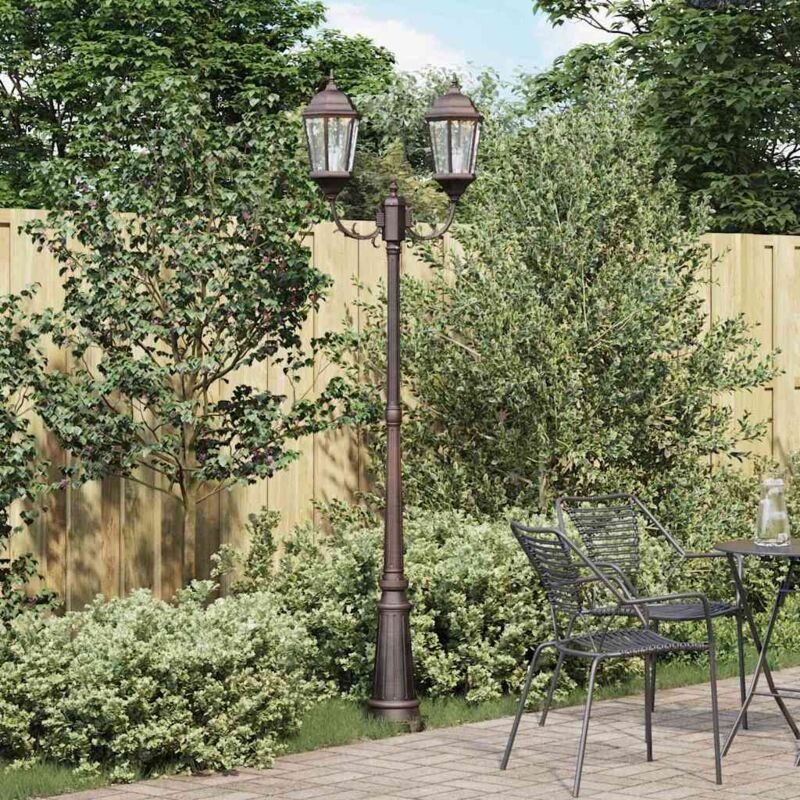 Gartenlicht Bronzefarben 235 cm Aluminium Vidaxl