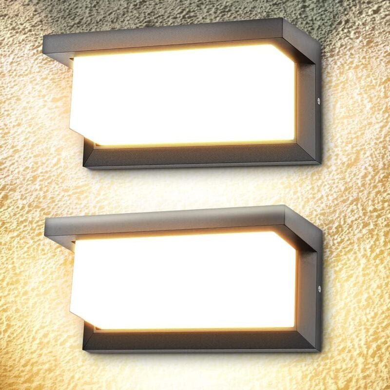 18W LED-Außenwandleuchte mit modernem Sport, wasserdichte Außenwandleuchte, 3000K Warmweiß, LED-Wandleuchte, IP65 wasser...