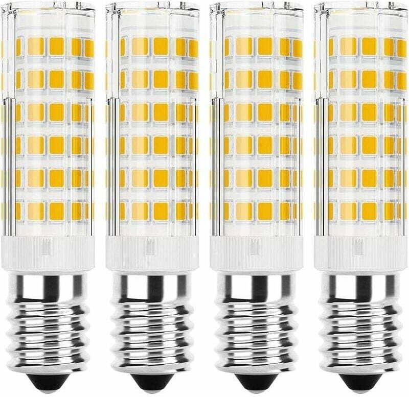 4er-Pack E14 7 W 6000 K Kaltweiß-LED-Lampen – entspricht Halogenlampen – nicht dimmbar – flimmerfrei – 360°-Beleuchtungs...
