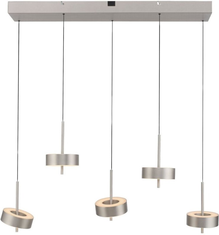 Paul Neuhaus Q-Rotate Balken-Pendel-Deckenleuchte Aluminium 5x 9W LED 2700-5000K dimmbar