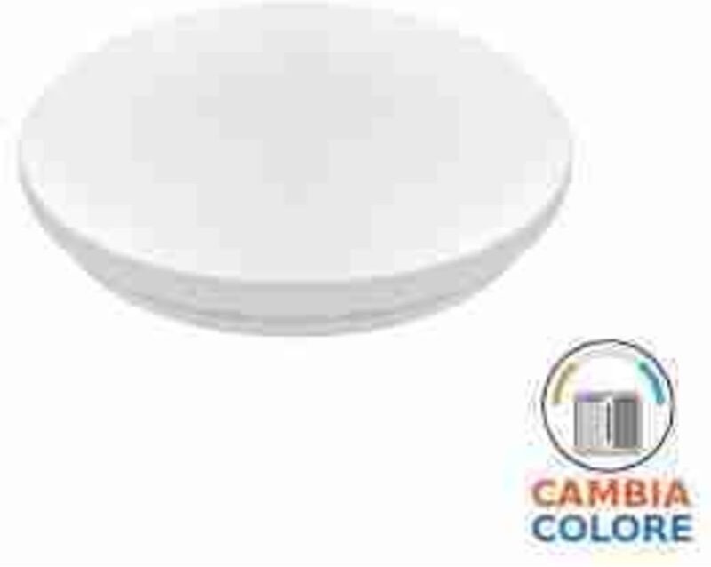 LED21760 VT-56 24W LED Slim Panelleuchte Satin Nickel Rund 3000K