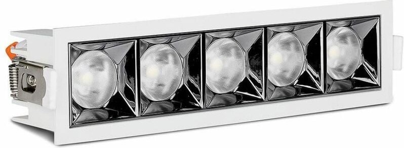 Thumbnail - 20W (54W) Samsung Chip LED-Einbaustrahler UGR19 12° Warmweiß CRI90 - V-tac