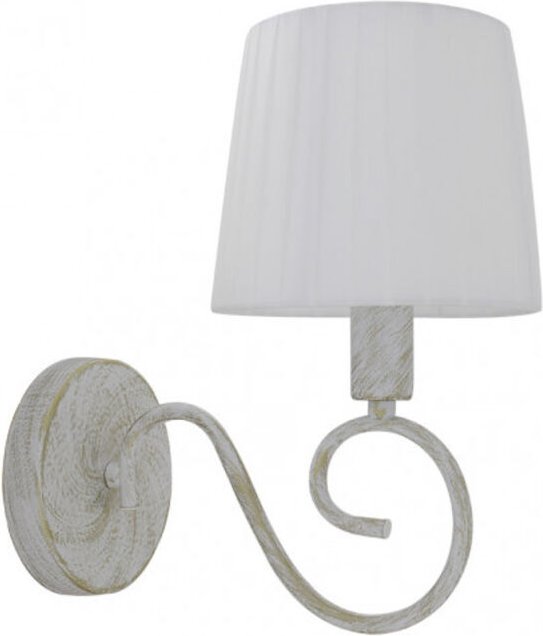 Fabrilamp - fab 155161075 Amsterdam Wandleuchte 1xe14 Weiß/Gold 28x15x25 Cm