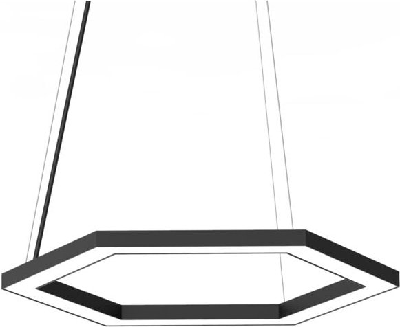 Lumicom - esagono sospensione Ø40 monocolore opaco