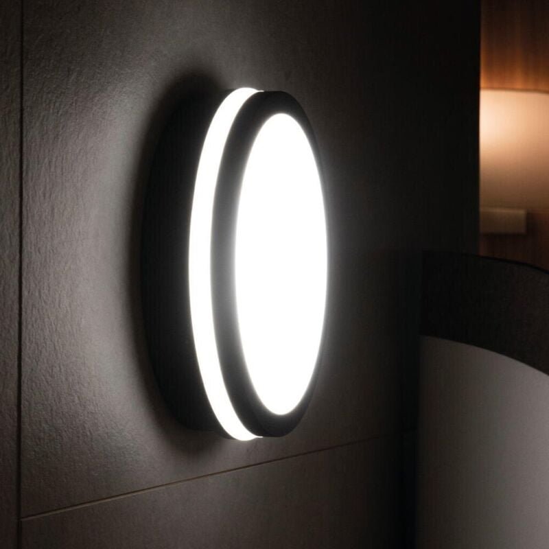 BENO NW-O-GR Deckenleuchte 220mm 18W 4000K 1400lm IP54 rund grau