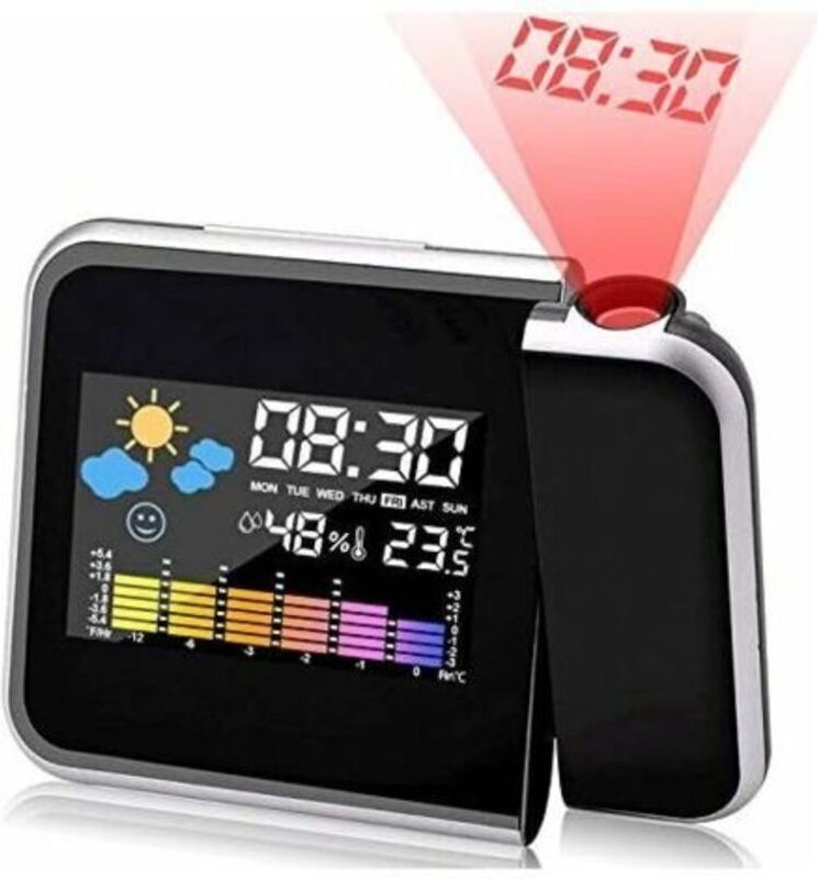Wecker mit Projektion, LED-Projektionswecker Digitaler Projektionswecker