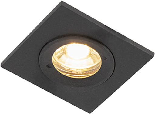 Moderne Einbauleuchte schwarz IP44 - Xena Square