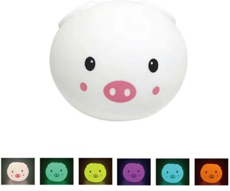 Weichesilikon-Rgb-Touch-Led-Schwein-Tischnachtlampefürkinder