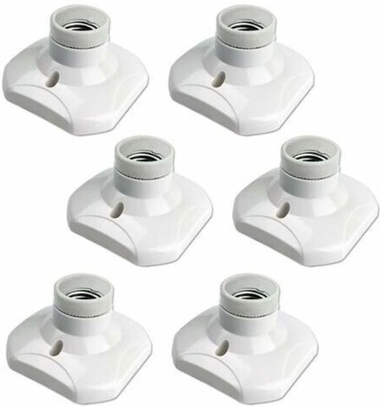 Lntyq E27 Deckenfassung zum Einschrauben, E27 Garagenfassung, AC 220-240 V, Fassungshalter für LED-Glühbirne, Deckenleuc...