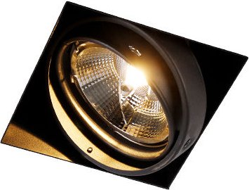 Einbaupunkt schwarz 1-Licht GU10 AR111 Trimless - Oneon