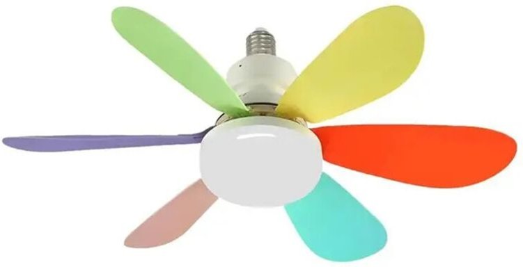 Deckenventilatoren mit s E27/26 Sockel Einschraub-Deckenventilator Sockelventilator Deckenventilatoren mit sB