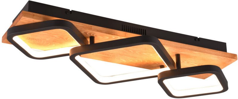 Trio Leuchten led Deckenleuchte Rama 32W schwarz Metall, warmweiß Deckenlampen & Kronleuchter