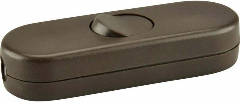 Schnur-Zwischenschalter 1p 250V 3A braun+ Schnurschalter