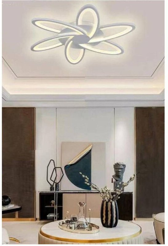 Trade Shop - led Deckenleuchte 59 Watt Moderne Lampe Weiß Kalt Warm Naturlicht C15 -