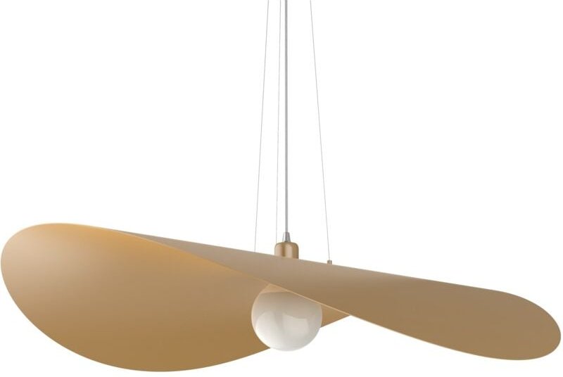 Lumicom - piuma sospensione Ø90 monocolore opaco