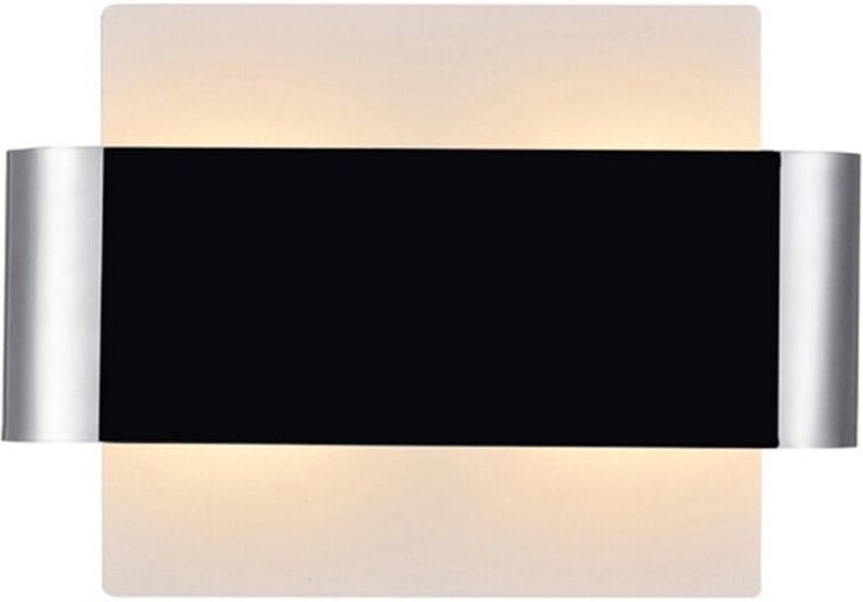 Inspired Deco - Damo - Flush Wandleuchte, 2 Light G9, weiße Basis mit poliertem Chrom-Mittelband