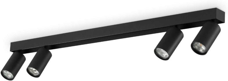 Ideal Lux - profilo 4-flammige Deckenstrahlerleiste Schwarz