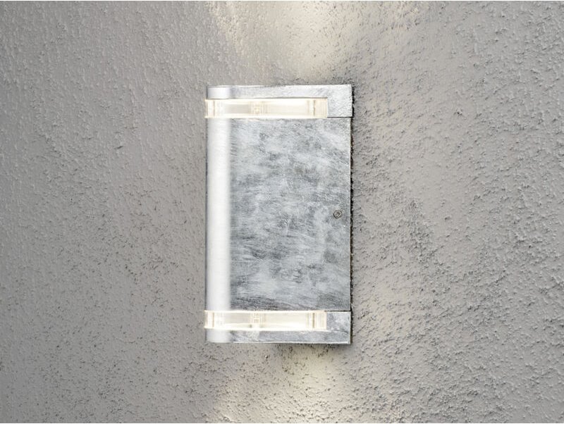 Konstsmide - Up-Down Wandleuchte modena galv. Stahl, GU10, Höhe 24 cm, IP44