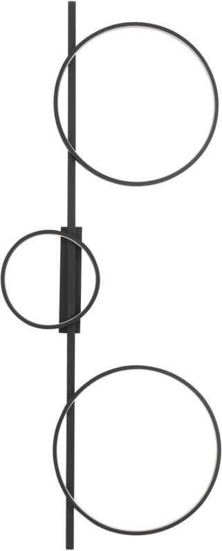 CIRCOLO LED-Deckenleuchte Schwarz Aluminium Nowodvorski 10816