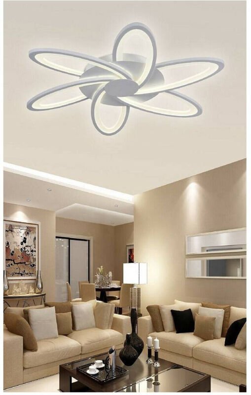 Trade Shop - led Deckenleuchte 59 Watt Moderne Lampe Weiß Kalt Warm Naturlicht C15 -