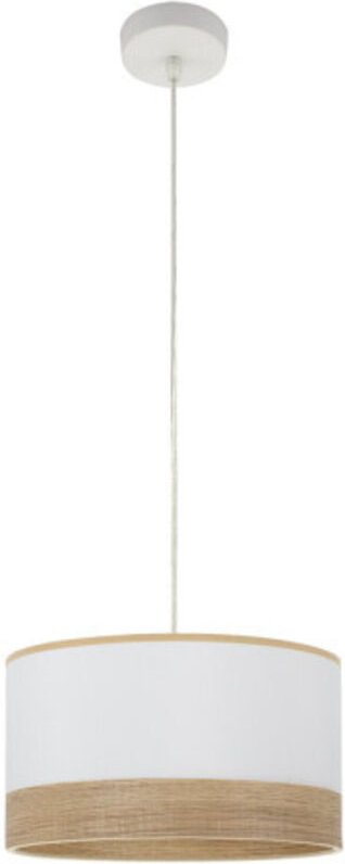 Fabrilamp - Hängeleuchte Olga 1xe27 Weiß/weiß-mad.klar Regx30x30 Cm