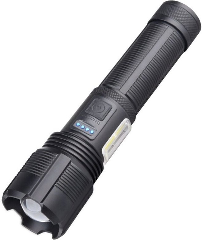 Wiederaufladbare LED-Taschenlampe, 2000 lm, ultrastarke LED-Taschenlampe, taktische Taschenlampe aus Aluminium, IPX4 was...