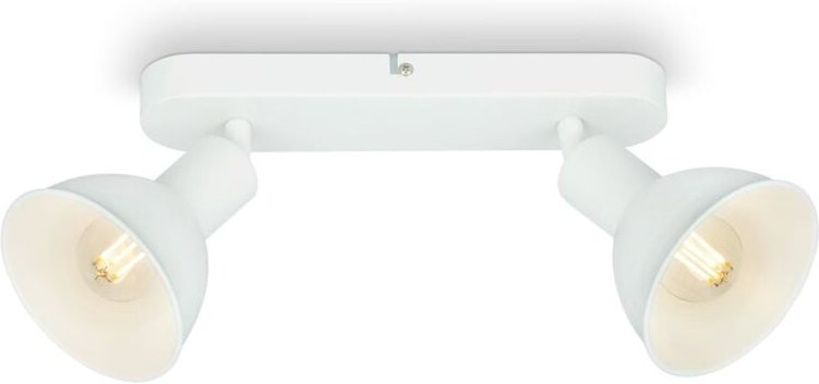 Briloner - Deckenleuchte Spotleuchte vintage drehbar schwenkbar 2xE14 25W weiß