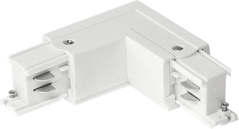 Verbinder für Lichtschienen ECKE RECHTS WEISS DREIPHASIG