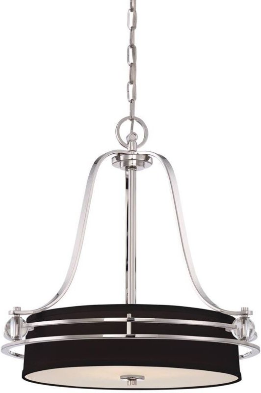 Thumbnail - Gotham - 4 Lichtdeckenanhänger Imperial Silver, E27 - Elstead