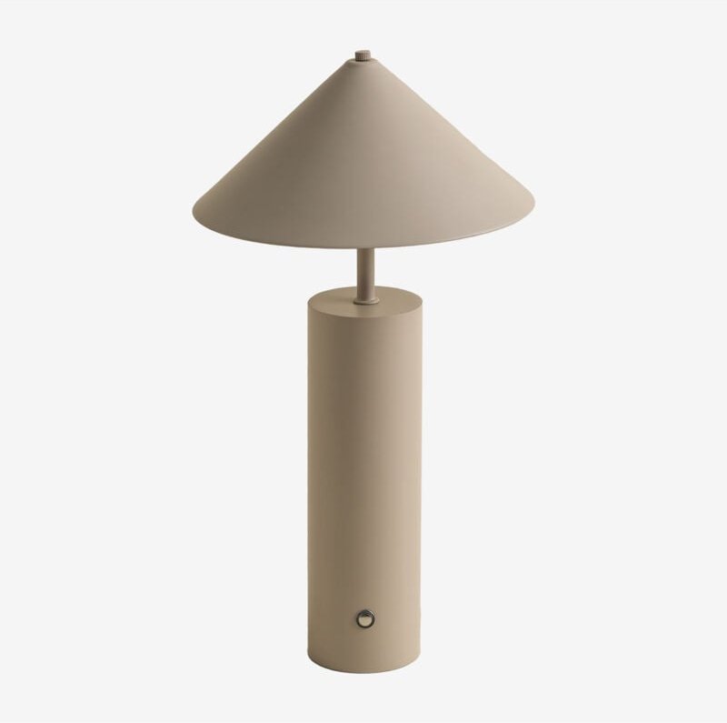 Sklum - Kabellose LED-Tischlampe für den Außenbereich Mayra Creme-Beige