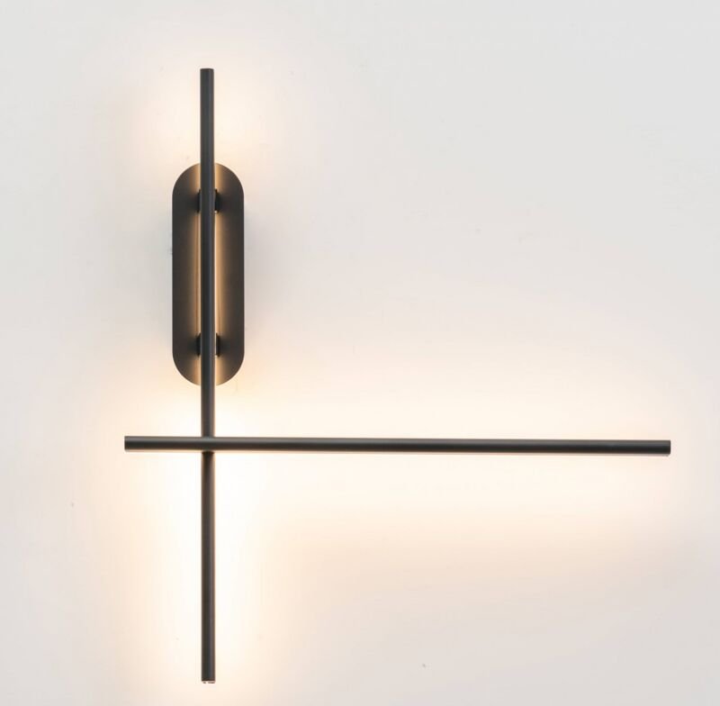 Wandleuchte minimalistisches Design in schwarz - Taranto