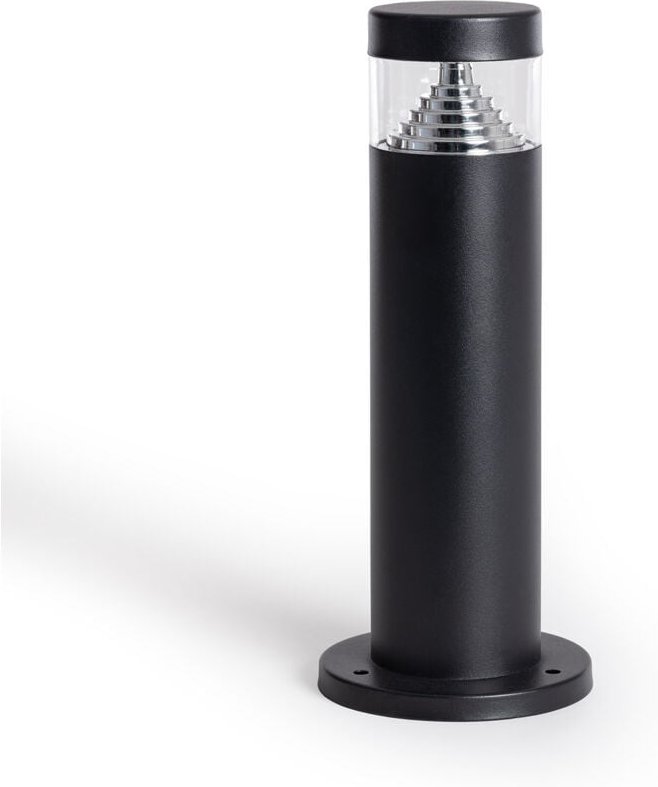 LED-Bodenleuchte Aussen 6W Oberfläche Fuss 30cm Inti Inox Schwarz 3000K Warmweiß