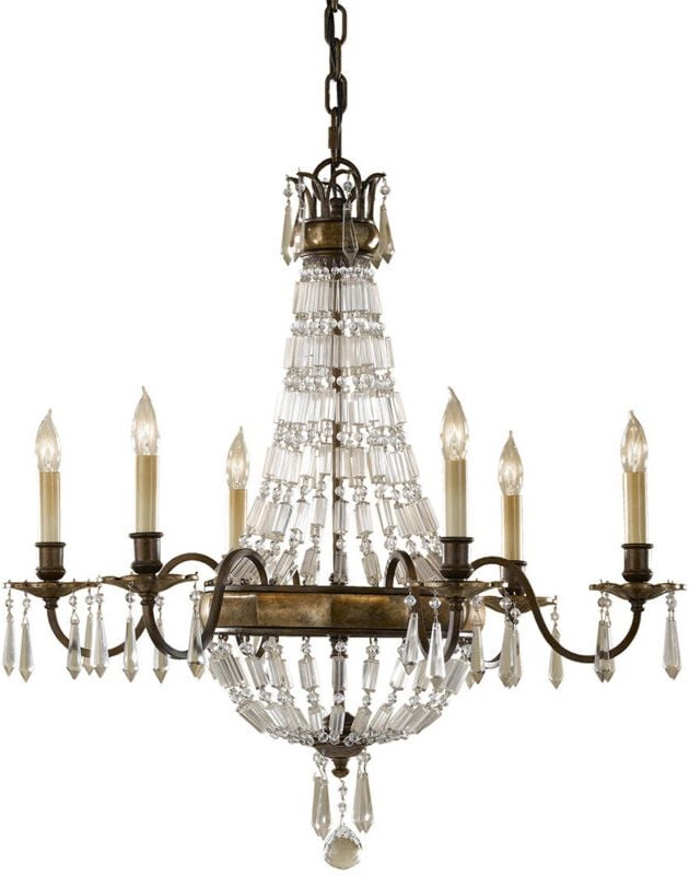 Thumbnail - Bellini - 6 Light Chandelier British Bronze Finish, E14 - Elstead