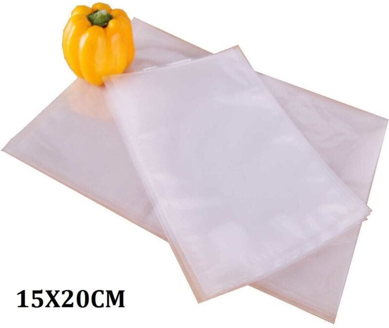 Trade Shop - 50 sacchetti sottovuoto buste 15 x 20 cm food -