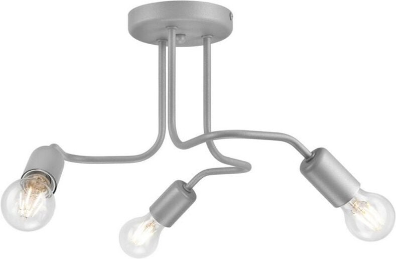 Lamkur Lighting - Lamkur Charlie Flexi Charlie Multi Arm Halbbündige Deckenleuchte Silber, 3x E27
