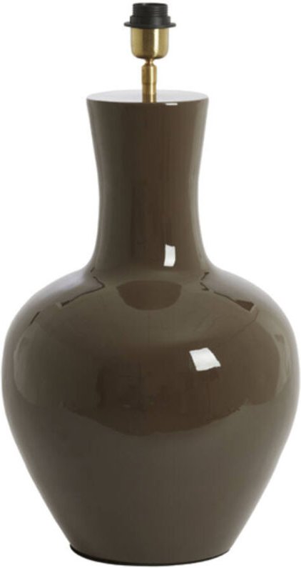 Light & Living - tischlampe - Nana - braun - metall - Ø 33cm -