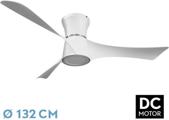 Ventilator dc tianas 18w blanco 3aspas 132d dimmbar 2250lm Intensität 3000k,4000k,6000k remote+timer+memoria