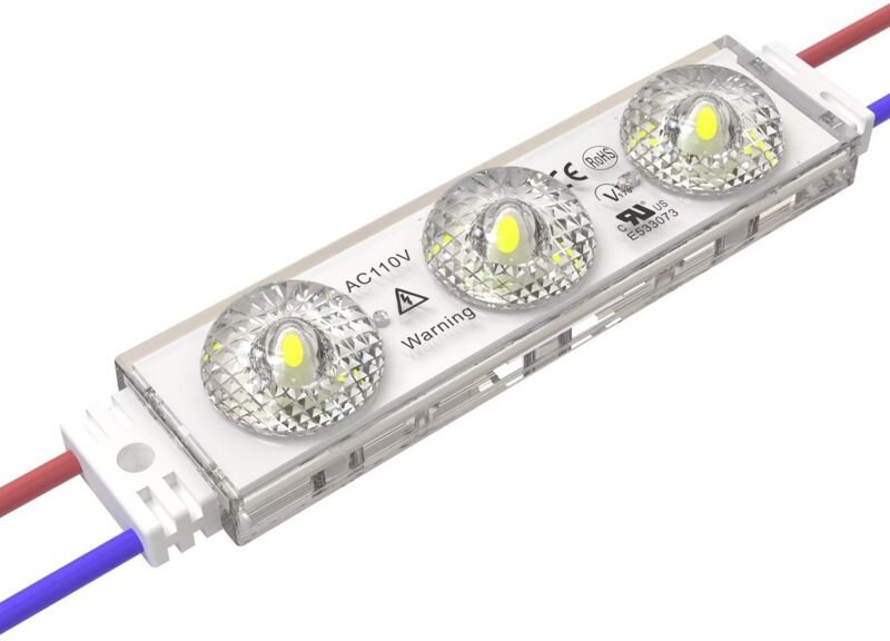 LED Modul Pro 50 Stk. 75W IP67 220V AC für Werbeschilder 3000K Warmweiß